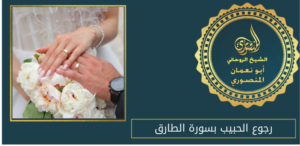 رجوع الحبيب بسورة الطارق